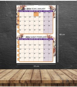 Resim 2026 Duvar Planlama Takvimi-6 Sayfa 33x48 Cm 
