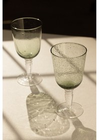 Resim Rakle Rita El Yapımı Kendinden Renkli 2'li Kadeh Seti Yeşil 330 Cc 