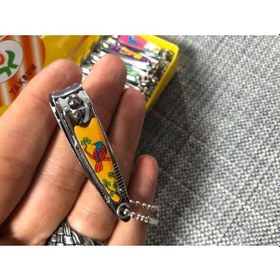 Resim Taksun Tırnak Makası 5,5 Cm - Renkli Desenli Askılı Tırnak Makası 