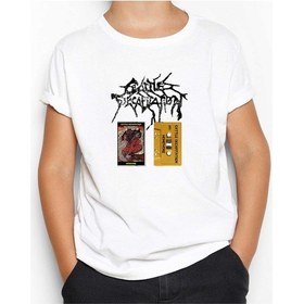 Resim Zepplin Giyim Cattle Decapitation Homovore Beyaz Çocuk Tişört Beyaz 
