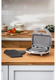 Resim Homend Toastbuster 1319H Waffe&Tost Makinesi (Çıkartılabilir Plakalı) 