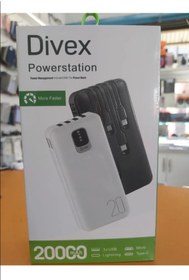 Resim aslantic Divex 20000 Mah Powerbank Kablolari Ustunde 
