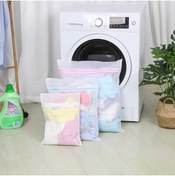 Resim MorPort 3 Adet Çamaşır Yıkama Filesi Renkli Fermuarlı Lüx 