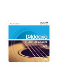 Resim Ej16 Phosphor Bronze Akustik Gitar Teli 12-53 