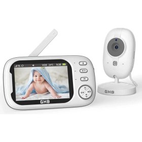 Resim Bebek Monitörü Kamera, 3.5 Inç Video, Vox Modu, Gece Görüşlü, Interkom ve Ninniler 