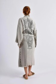 Resim Brandsmithshop Gri Elephant Kimono Çok Renkli 
