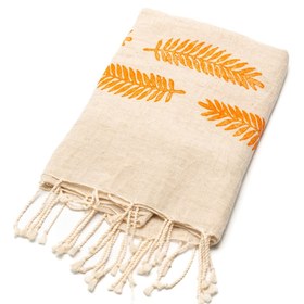 Resim Flora Peştemal - Turuncu 
