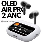 Resim Subzero AİRPOD PRO 2 OLED EKRANLI ANC AKTİF SİLİKONLU ASKILI HD SES KALİTESİ BLUETOOTH KULAKLIK 