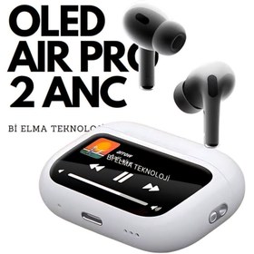 Resim Subzero AİRPOD PRO 2 OLED EKRANLI ANC AKTİF SİLİKONLU ASKILI HD SES KALİTESİ BLUETOOTH KULAKLIK 