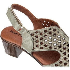 Resim Hush Puppies Fito Anatomik Taban Hakiki Deri Kadın Sandalet Yeşil 