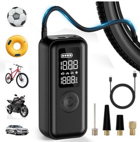 Resim Elektrikli Hava Pompası 6000 Mah Lcd Ekranlı Led'li Ve Usb Çıkışl 