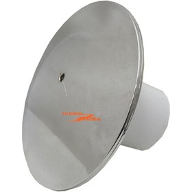 Resim yıldırım nalbur Lüks Duş Teknesi Kapak Büyük Kafa Duble Boy Lüks Krom Plastik Kapak Küvet Sifon Kapağı 