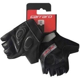 Resim Carraro V7E Kısa Parmak Bisiklet Eldiveni Siyah M 