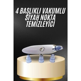 Resim Eco Lounge Yeni Nesil Vakumlu Pilli Siyah Nokta ve Yüz Temizleme Cihazı 4 Başlıklı 