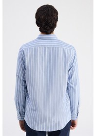 Resim D'S Damat Ds Damat Comfort Lacivert Çizgili Gömlek 6hc02hd10304m Çok Renkli 