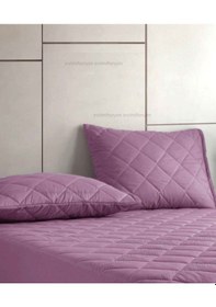 Resim Formeya Pamukkale Alez Lila %100 Pamuk Kapitone Yastık Koruyucu Alez 2 Adet 50X70 