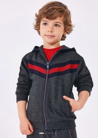 Resim Mayoral Erkek Çocuk Fermuarlı Hoodie Hırka 4446 - GRİ / 9 yaş 