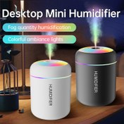 Resim 2'li Set Mini Nemlendirici ve Esansiyel Yağ Difüzörü - Yatak Odası, Ofis, Araba ve Seyahat için Ses Dalga Teknolojili Soğuk Sis - Sessiz, Büyük Sis Çıkışlı ve LED Gece Işığı - Kompakt, Taşınabilir Tasarım Ev ve İş İçin Uygun 