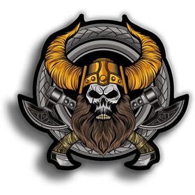 Resim Viking 11x10 cm Sticker 