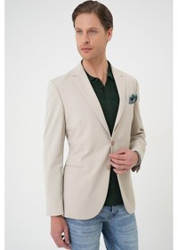 Resim Efor Comfort Fit Çift Yırtmaç Fleto Cep Esnek Pamuk Casual Kum Ceket C 675 Kum 
