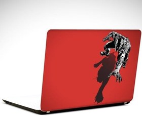 Resim Black Panther Kırmızı Laptop Sticker 19 inch (40,5X27CM) 
