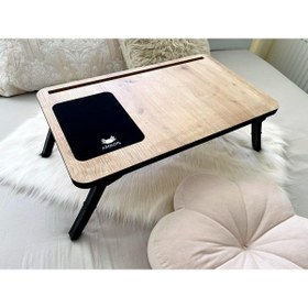 Resim Mena Rise Folding Telefon ve Tablet Bölmeli Katlanır Ayaklı Laptop Sehpası Solak HAWKSTORE 1142490 