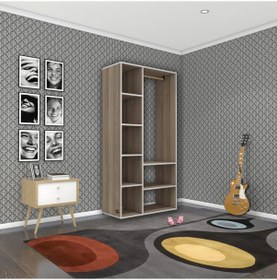 Resim Kenzlife giysi dolabı hüsamettin 180*090*40 crd gardırop 