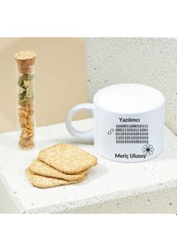 Resim Kişiye Özel Yazılımcılara Özel Tasarımlı Motto Kahve Fincanı Kod Tutkunlarına Şık Hediye Beyaz 