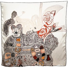 Resim İpek Şal Eşarp | Yenilenme Tanrıçası - 125 x 125 