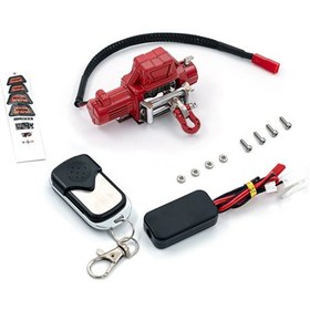 Resim Geekyou Uzaktan Kumandalı Rc Çekme Vinç Seti - 1/10 & 1/8 Ölçekli Araçlar İçin Kırmızı, 5-7.4v 