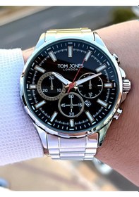 Resim Tom Jones 3 Atm Suya Dayanıklı Çelik Kordon Kararmaz Renk Atmaz Erkek Kol Saati E.tjn.14084.08 