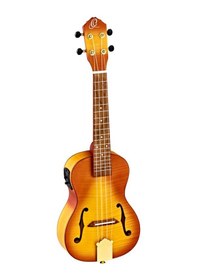Resim Ortega Rusl-Hsb Elektro Concert Ukulele Honey Burst 
