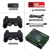 Resim Kablosuz Ekleme 64g-retro Video Oyun Konsolu 2.4g Kablosuz Konsol Oyun Çubuğu 4 K 10000 Hd Tv Retro Oyunlar Taşınabilir Oyun Konsolu Ps1/gba/md 