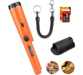 Resim Anunnaki Pointer Altın Metal Dedektörü Titreşimli Pinpointer Pil + Taşıma Çantası Hediye 