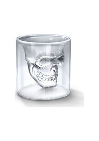 Resim Kuru Kafa Çift Cidarli Şeffaf Cam Bardak 150 Ml - 2 Li Kurukafa C 