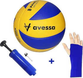 Resim Avessa VL-400 Voleybol Topu El Pompası ve Parmak Geçmeli Voleybol Kolluğu 