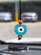 Resim Esey Dizayn Cam Nazar Boncuk Araba Dikiz Ayna Süsü 