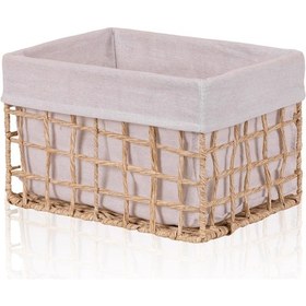 Resim The Mia Braid Hasır Organizer Sepet Naturel 30x22x19 Cm 