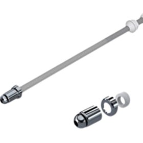 Resim Trade Bazaar Metal Taharet Borusu – 37 cm Oynar Başlıklı Klozet Taharet Çubuğu | Dayanıklı Metal Gövde, Esnek Su 