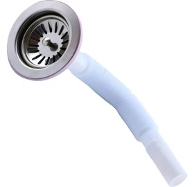 Resim Wuvera Çöpmak Lavabo Sifonu Geniş Ağızlı Lavabo Gider Borusu 