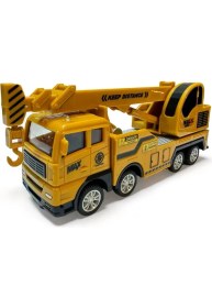Resim Berattoys 17 cm Oyuncak Kamyon Kırılmaz Oyuncak Vinç Çekici Oyuncak Iş Araçları Sürtmeli Iş Makinası 
