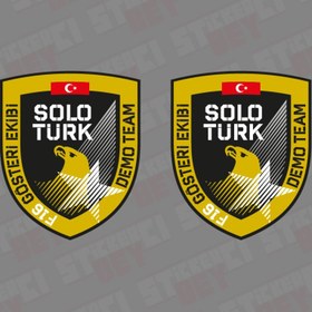 Resim STİCKERCI BEY 2 Adet 7*8 Cm Solo Türk Sticker Folyo Baskı Kaplama Etiketi Modifiye Ve Aksesuar Malzemesi 