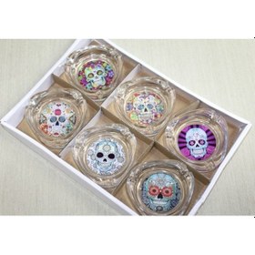 Resim Büro Ev Ofis Dekoru İçin Cam Yapım Kül Tablası Tip Küllük 