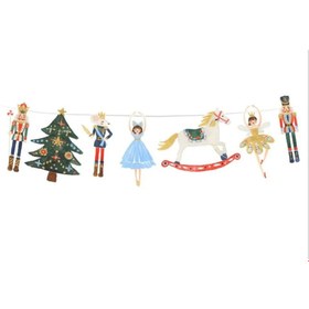 Resim Çok Renkli Figürlü Yılbaşı Temalı Parti Banner - Çok Renkli / Tek Ebat 