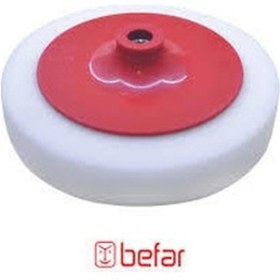 Resim Befar Polisaj Süngeri Vidalı 10101 Beyaz 180mm 180 35mm 