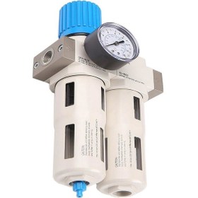 Resim Ou-mıdı İkili Pnömatik Şartlandırıcı Geniş Gövde 16 Bar 3/8 