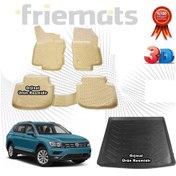 Resim Tiguan Bej 3D Havuzlu Paspas+ Bagaj Havuzu 2016-2020 Arası N11.23989 