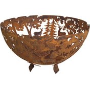 Resim Germenia Ateş Çukuru Fire Bowl Laser Cut Rust 