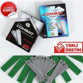 Resim Maket Bıçağı Combat Yedek Uç 100 Adet Maket Bıçağı Ağzı 0.5 MM Kalın 