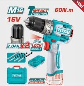 Resim Total TIDLI16682 Li-Ion Akülü Kömürsüz Darbeli Matkap 